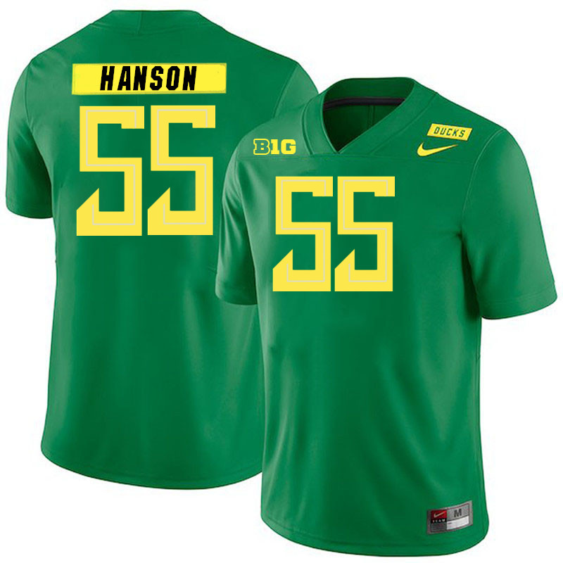 Jake Hanson Oregon Jersey,Oregon Ducks Football Uniforms Youth-Alternate Green